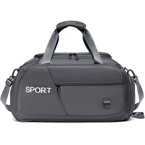 Sports Gym Bag for Men and Women, Yoga Gym Bag, Travel Duffle Bag with Shoes Compartment and Wet Pocket