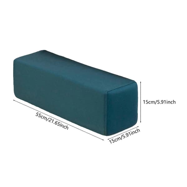 Sofa Armlæn Pude Slidstærkt Lynlås Design Rektangulær Premium Blue