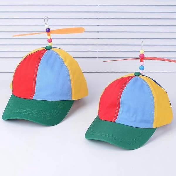 Baseball Cap Modefarve Bambus Guldsmed Farveblok Baseball Cap Helikopter Propel Rebound Cap
