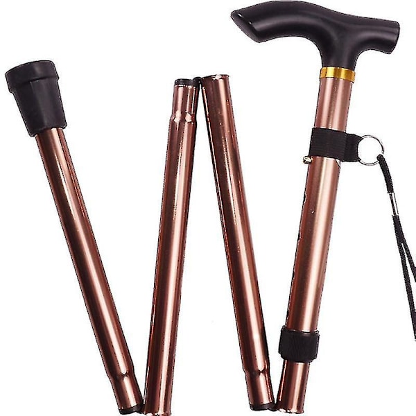 Justerbar Foldbar Vandrestav Skridsikker Base Vandrestave Aluminium Legering Sammenklappelig Stok 1 stk Høj Kvalitet blue