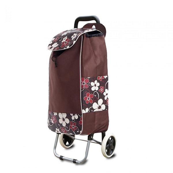 Indkøbsvogn Erstatningstaske Stor Kapacitet Oxford Stof Vandtæt til Brugsvogn Slidstærk med Sidelommer og Baglomme Trolley Taske Style F Thickened