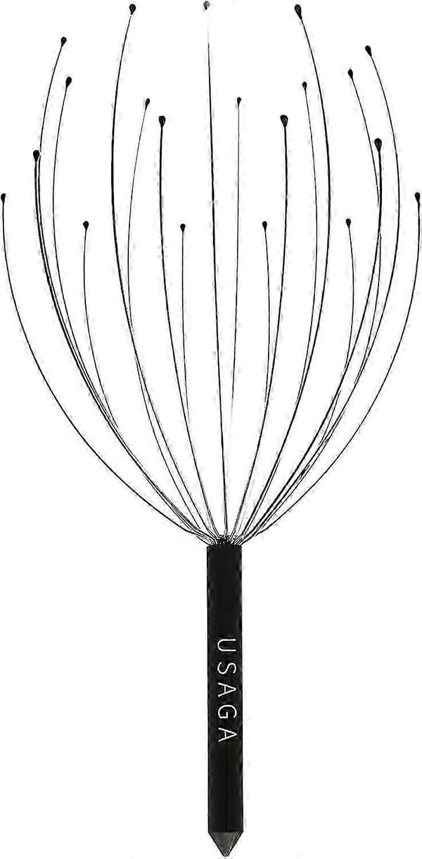 20-fingret hovedmassager - hovedbundsskraber til kropsafslapning, strømpefyld