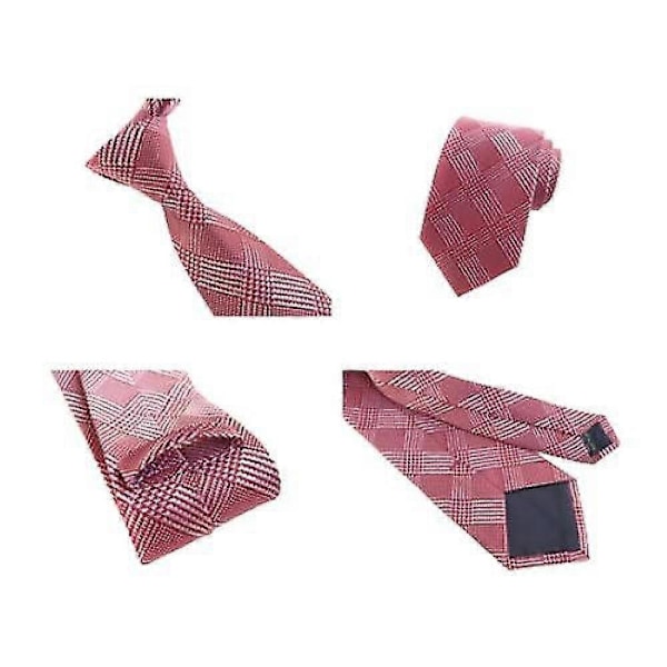Herrslipsar Set Om 3 Paisley Randiga Slipsar Kostym Bröllopspresent ZWF brown