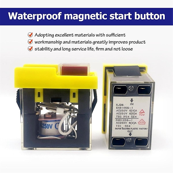 Kjd6 5E4 250V 6A Universell Säkerhetsbrytare: Elektromagnetisk Vattentät, Skydd Mot Strömavbrott, Verktygsbrytare, Startknapp