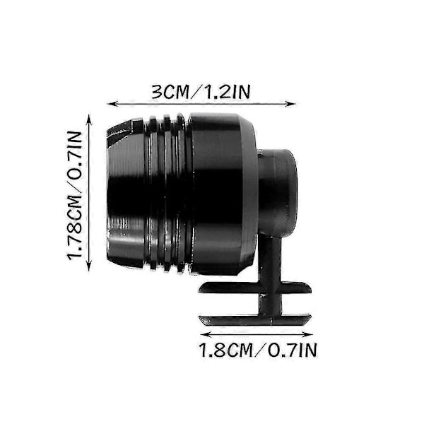 Ajovalot Crocs Pieni Valo Hauskat Kengän Lisävarusteet Juoksuun Ja Retkeilyyn USB Ladattava black Rechargeable