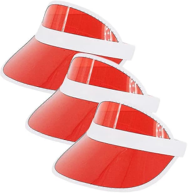 Solskærme Solhat i forskellige farver 3 Pack Red
