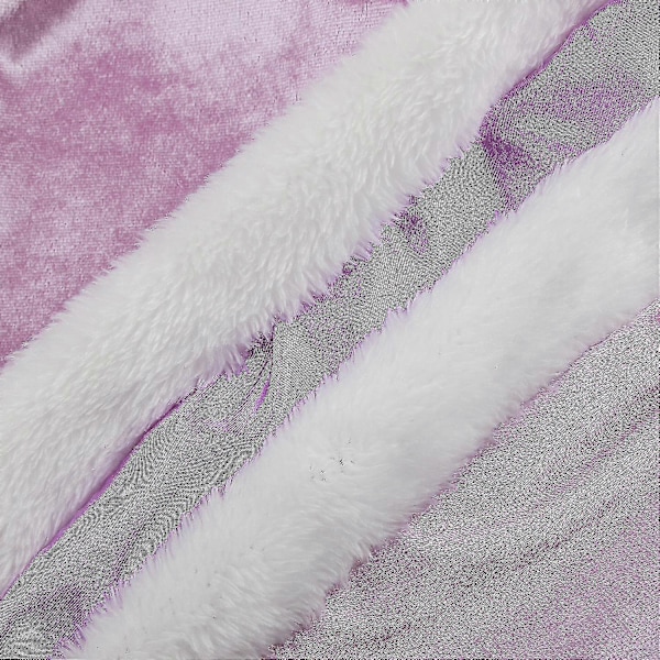 Vändbar Cape för Vuxna och Barn, Påsk Halloween Jul Mantel Maskerad Vampyr Häxa Trollkarl Rollspel Cape Purple 120cm