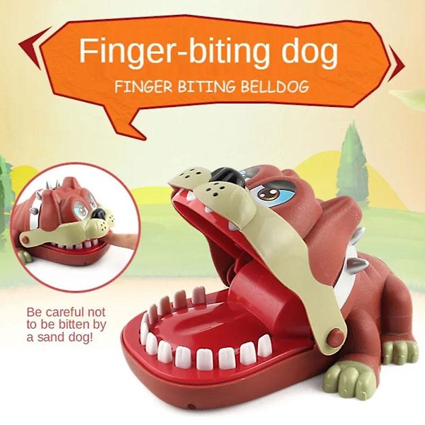 Plastik Fierce Dog Bider Finger Legetøj Hund Bid Finger Spil Legetøj Hjem Børn Sjov Legetøj