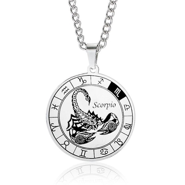 Horoskooppimerkki Riipus Kaulakoru Taivaallinen Symboli Kaulakoru 12 Horoskooppimerkkiä Henkilökohtainen Kaulakoru Tw Scorpio