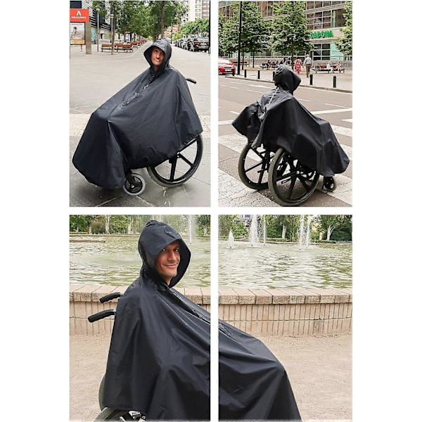 Vattentät Rullstol Poncho - Vuxen Standard - Rullstols Regnskydd