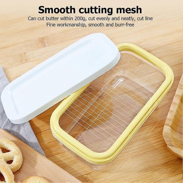 Smørkutter i rustfritt stål, brød, kake, ost, oppbevaringsboks 1pcs
