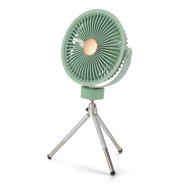 7.4'' Portabel Fläkt Stativfläkt Takfläkt Campingfläkt Takfläkt för Sommarstrand Green