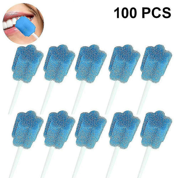 100 kpl Suun Sieni Steriili Suunhoitosieni Suunhoito A Blue