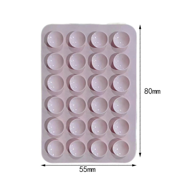 Telefon Sugpropp Hållare Silikon Telefonskal Duschfäste för Selfies och Videor Ljusgrå Light Pink 8cmx5.5cm