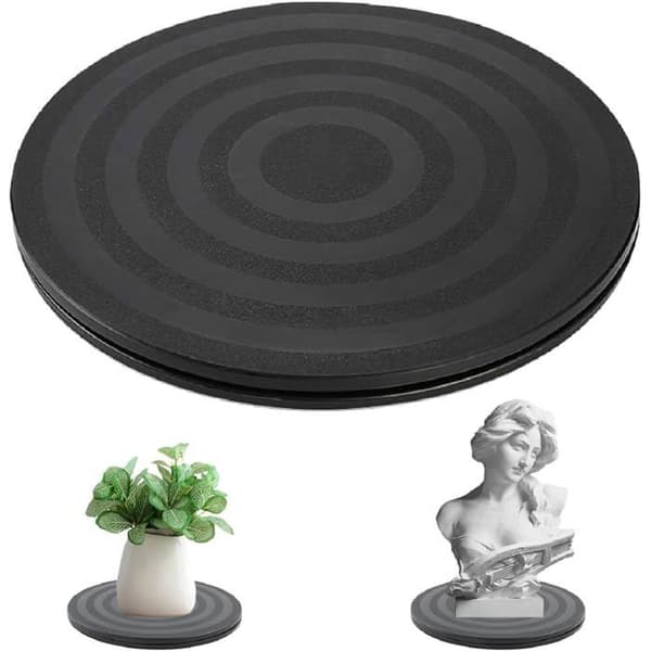 20 cm universal drejeskive, solid 360° roterende plade til højttalere, laptops, skærme (20 cm)