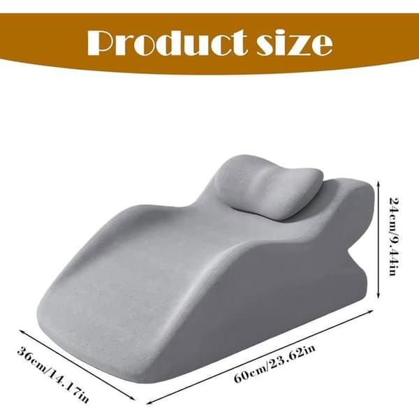 Benløftningspude - 1 stk. - Memoryskum - Ergonomisk vene-design - Til seng og sofa