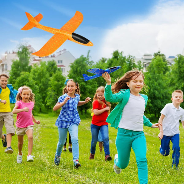 Glidflygplan för barn - Skumflygplanleksak Stor kastskumglidare Stuntpolystyrenplan för barn och vuxna Ejection
