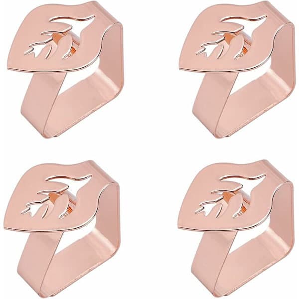 Dukklips, dukholdere, dukklips, dukklips laget av rustfritt stål, egnet for å feste duker med klips 4,6 cm
