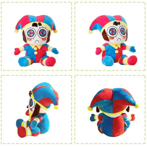 The Amazing Digital Circus Plysch Clown Toy Anime Cartoon Doll JD en one size D