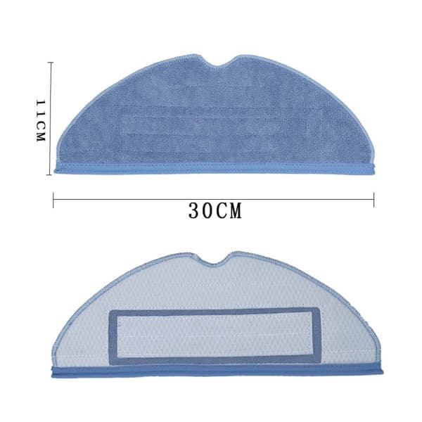4 stk moppekluter for Xiaomi Roborock S7 S7+ S8 Blå