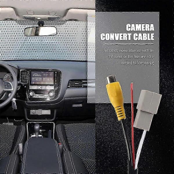 Mitsubishi Outlander ASX GF Backkamera RCA-adapter | Plug & Play Backvideokabel för Parksäkerhet