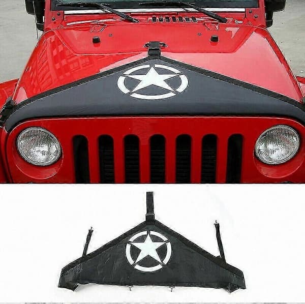 Konepellin suojus Jeep Wrangler JK 2007-2017 -lisävarusteisiin