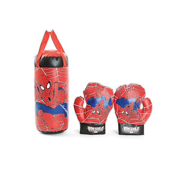 Spiderman Boksehansker og Boksesekk Sett Leke Gave til Gutter