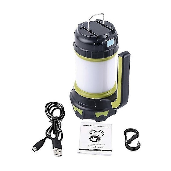 Camping Lanterne Lys, LED Camping Lanterne, Genopladelig LED Lanterne, Genopladelig Camping Lommelygte, Vandtæt Camping Belysning til Camping