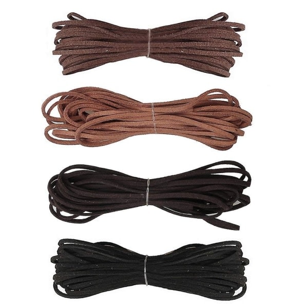 4th Leather Cord, Leather Necklace Cord Lace Leather Strip For Bracelet Necklace DIY