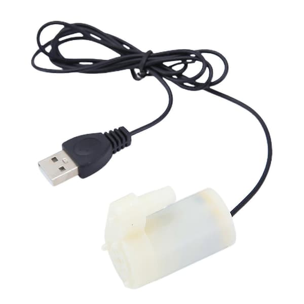 USB Lågspänning Liten Vattenpump Mångsidig Mikro Mini Dränkbar Pump White
