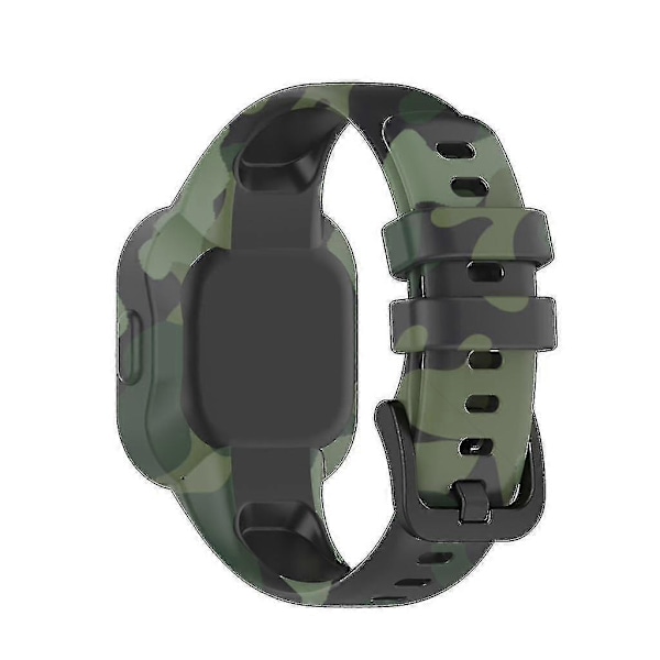 Til Garminfit Jr 3/garmin Vivofit Jr 3 Åndbar Rem Svedtæt Anti-ridse H Camouflage Green