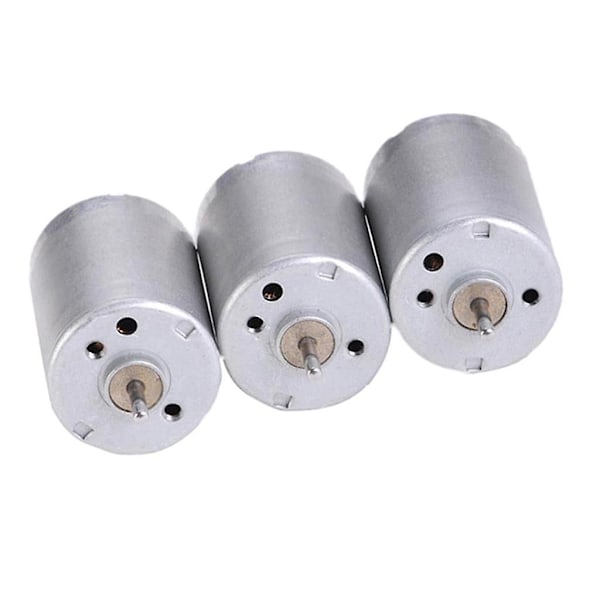 130 Motor 3-9V Rund Magnetisk för RC Flygplan Båt Bil DIY Modell Leksaker 3-pack