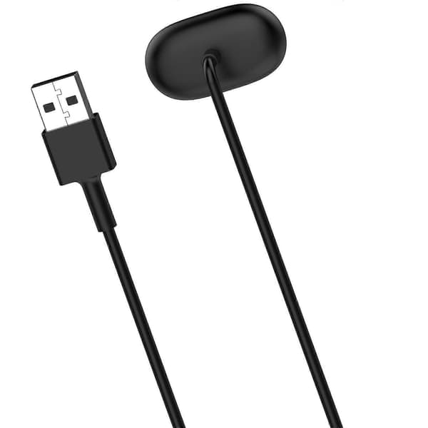 Til Google Fitbit Air Smart Armbånd Magnetisk Opladerkabel Black USB-A Port