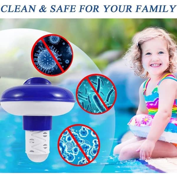 Flytande klordispenser för spa och pool - Utdragbar tablettdispenser (12,7 cm)