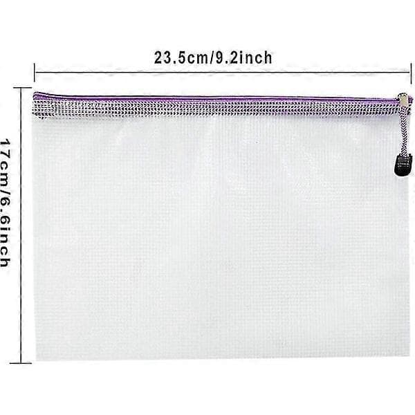Plastfickor - 24 st Plastmappar Dokumentfickor A5 Ziplock-påsar Plastfickor Present -Sy