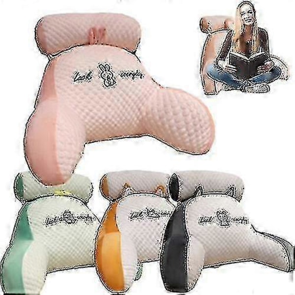 Läsdyna för säng Ryggstöd Ländryggsstöd Armstöd Kudde Lounger Pad Pink A