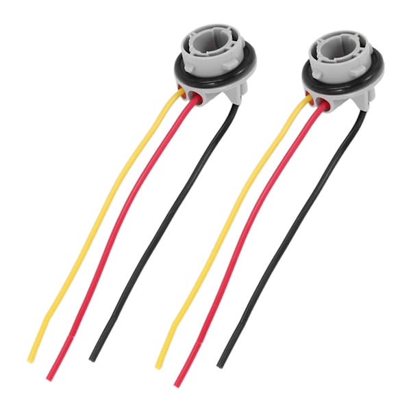 2 st 1157 Bay15D Lamphållare Glödlampor P21/5W Adapter Sockel Kontakt Plast Biltillbehör För Broms