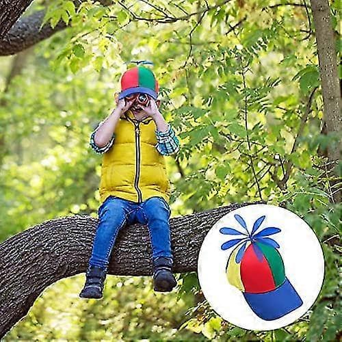 2 st Förälder-barn Baseballkepsar, utomhus Unisex Regnbåge Bambu Dragonfly Solskydd Solhatt B