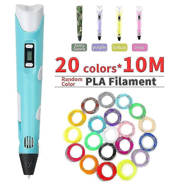 3D-utskriftspenna Digital Intelligent Tillverkning Med PLA Färger Filament Refill Camouflage PLA 100m