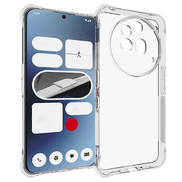 Nothing Phone (3a) Pro TPU -puhelin kotelo, liukumaton läpinäkyvä matkapuhelinkuori