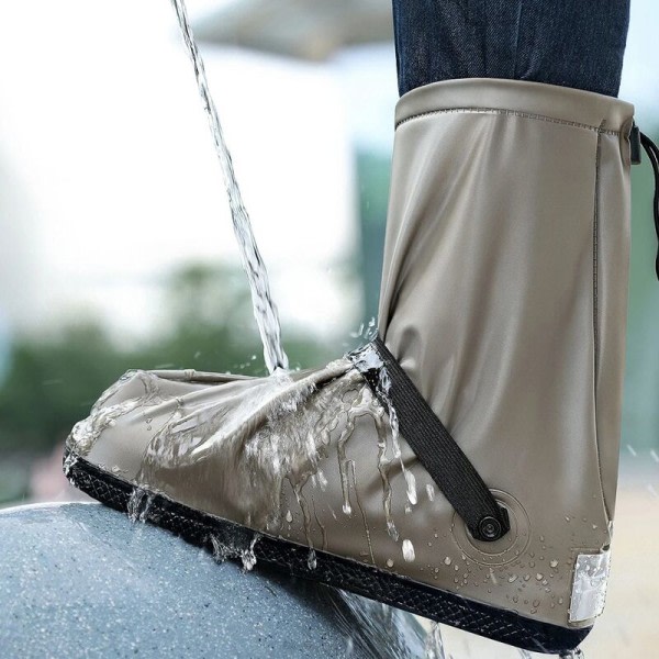 Pari vedenpitävät kengänsuojat Uudelleenkäytettävät vedenpitävät kengänsuojukset Moottoripyörän polkupyörän sadesaappaat Cover L