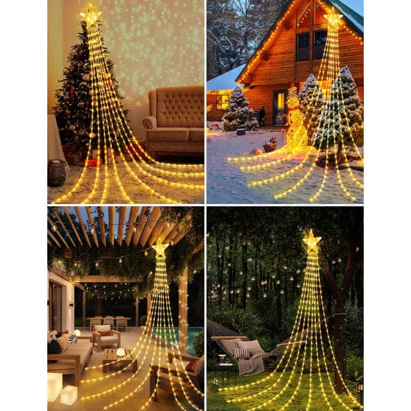 Utendørs juledekorasjon, 3,5M Julestjerne LED-lys