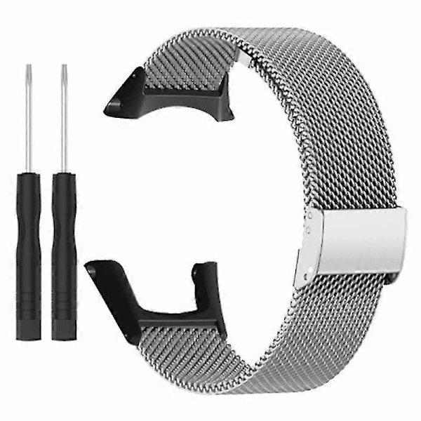 Suunto Ambit3 Peak/Ambit2 -kelloon sopiva Milanese ruostumattomasta teräksestä valmistettu verkkoranneke Silver Suunto Ambit 3