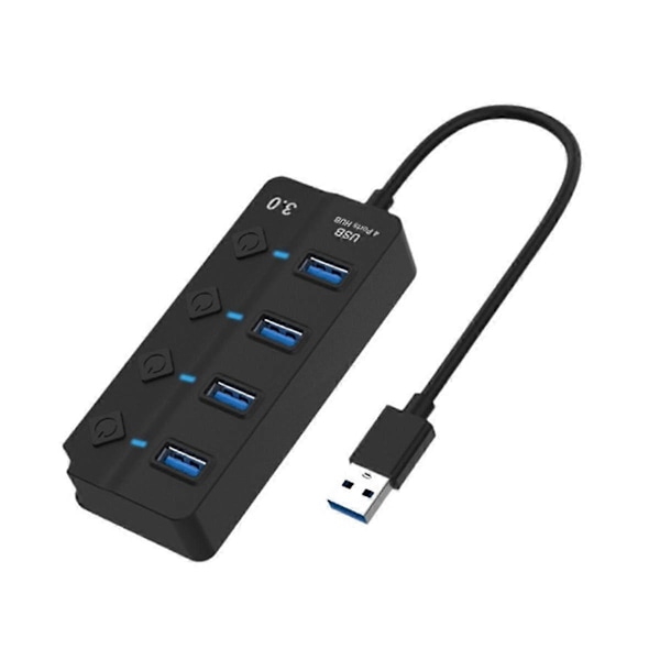 Switch Hub3.0 Splitter Hub Port Expander USB Dator Splitter 4 Port 3.0 Hub