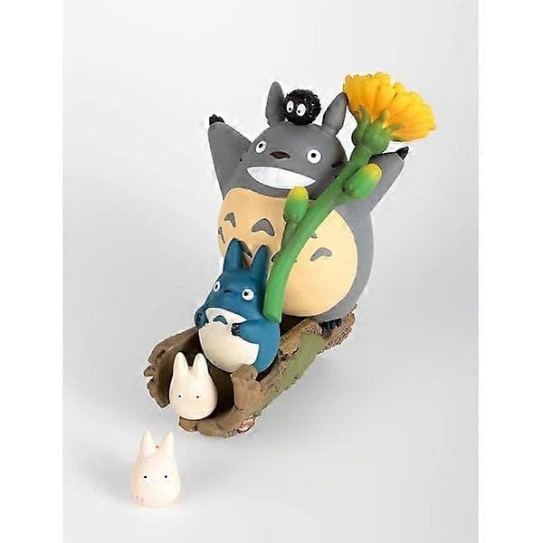 Min nabo Totoro (blomster og Totoro) samlefigur for stabling og dekorasjon