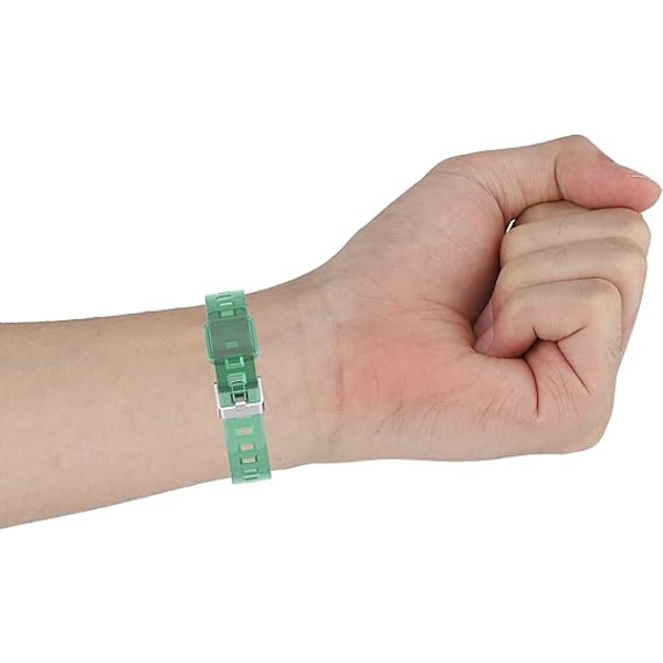 Smart klockarmband för Xiaomi Mi Band 7/6/5, transparent silikonklockarmband, ersättningsarmband handledsband handledsband för Xiaomi Green