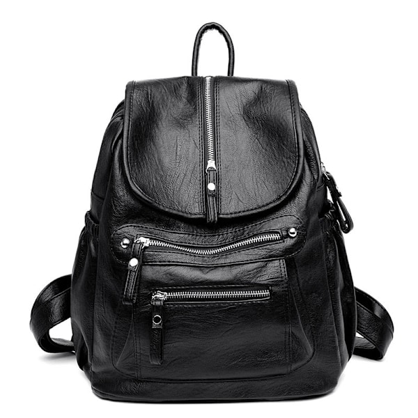 Nytt Mode Dam Stor Kapacitet Casual Handväska Reseryggsäck black