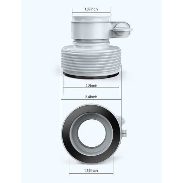 Sæt med 2 type B-adaptere (32 og 38 mm tilslutning)