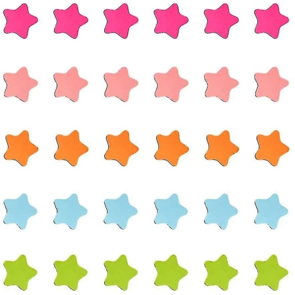 Fargede stjerne kjøleskapsmagneter. Stars Magnetic Sticker Blackboard (100 stk)