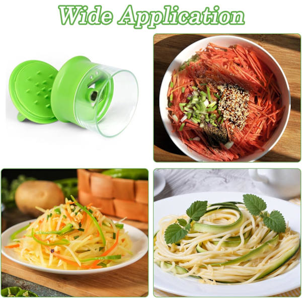 Spiral Slicer, Handhållen grönsaksspiralskärare, potatisskärare för morot frukt gurka zucchini